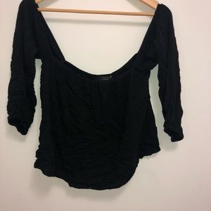 Long sleeve black top